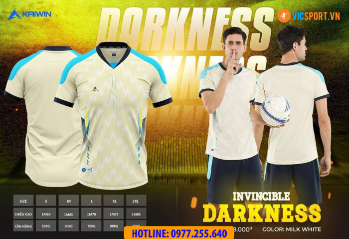 Áo đá banh không logo Kaiwin Darkness - Hình ảnh 13