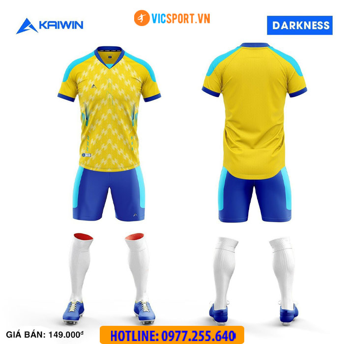 Áo đá banh không logo Kaiwin Darkness - Hình ảnh 17