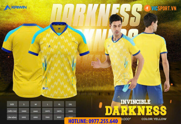 Áo đá banh không logo Kaiwin Darkness - Hình ảnh 11