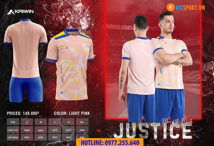Áo đá banh không logo Kaiwin Justice - Hình ảnh 8