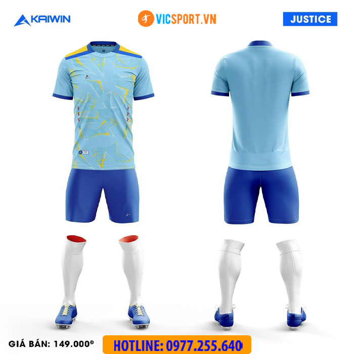 Áo đá banh không logo Kaiwin Justice - Hình ảnh 13