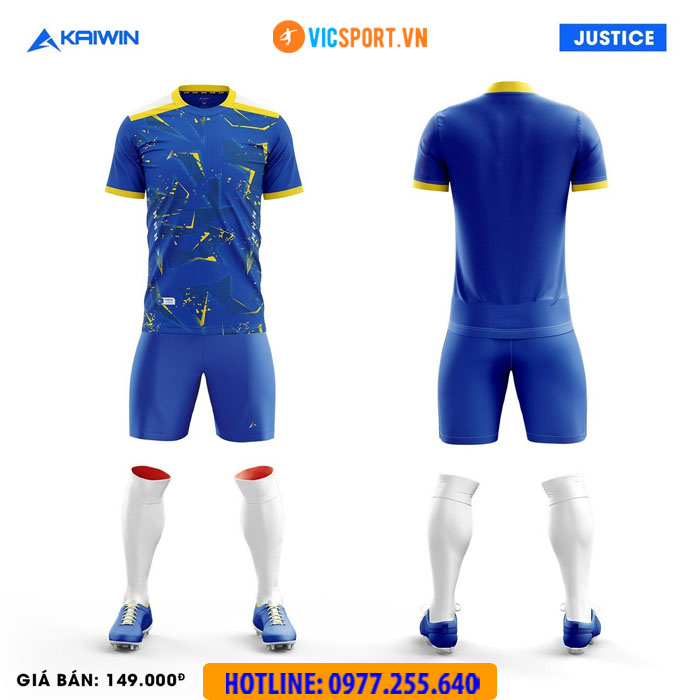 Áo đá banh không logo Kaiwin Justice - Hình ảnh 11