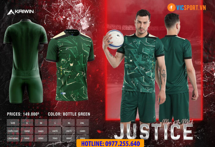 Áo đá banh không logo Kaiwin Justice - Hình ảnh 3