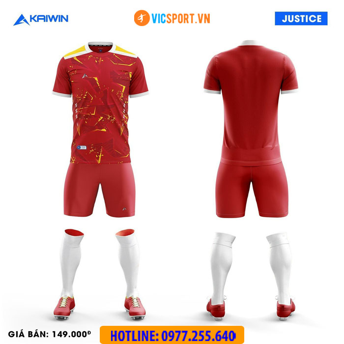 Áo đá banh không logo Kaiwin Justice - Hình ảnh 15