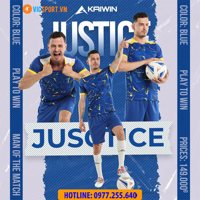 Áo đá banh không logo Kaiwin Justice - Hình ảnh 19