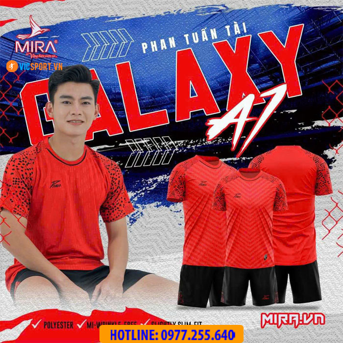 Áo đá banh không logo Mira Galaxy A1 - Hình ảnh 10