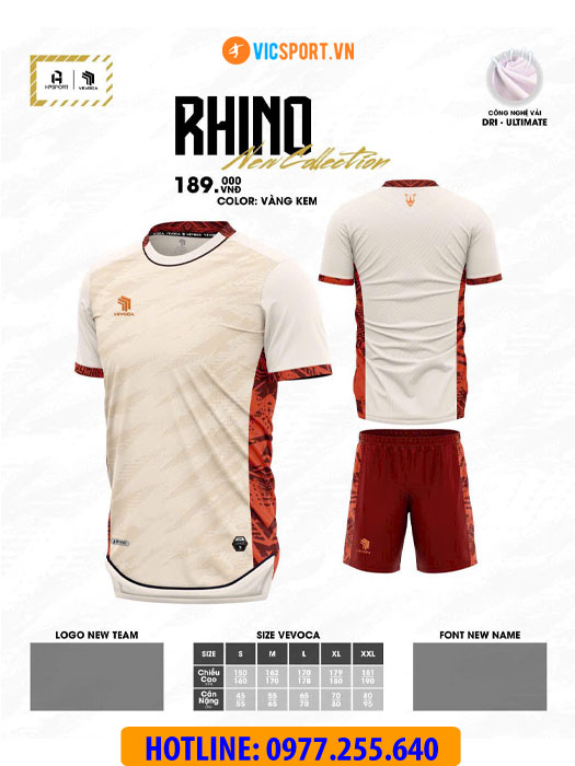 Áo đá banh không logo Vevoca Rhino - Hình ảnh 4