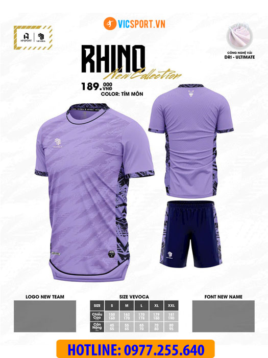 Áo đá banh không logo Vevoca Rhino - Hình ảnh 2
