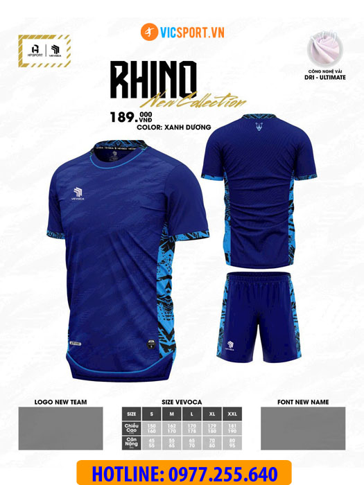 Áo đá banh không logo Vevoca Rhino - Hình ảnh 3