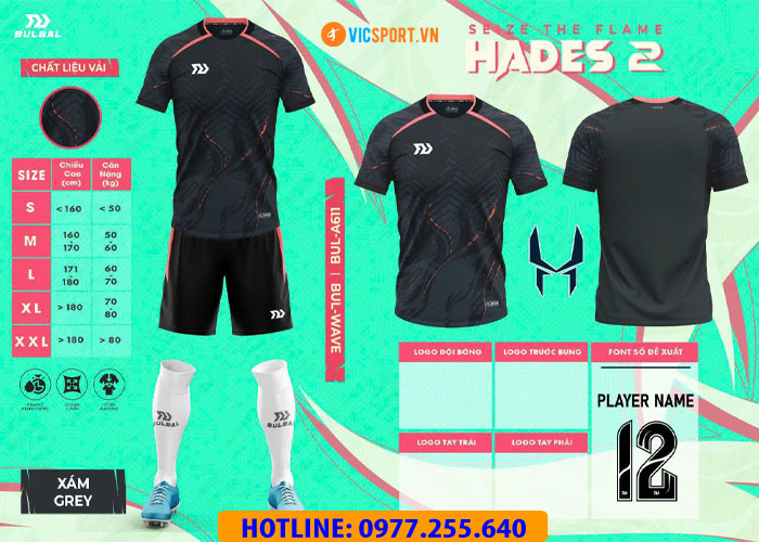 Áo đá banh không logo Bulbal Hades 2 - Hình ảnh 16