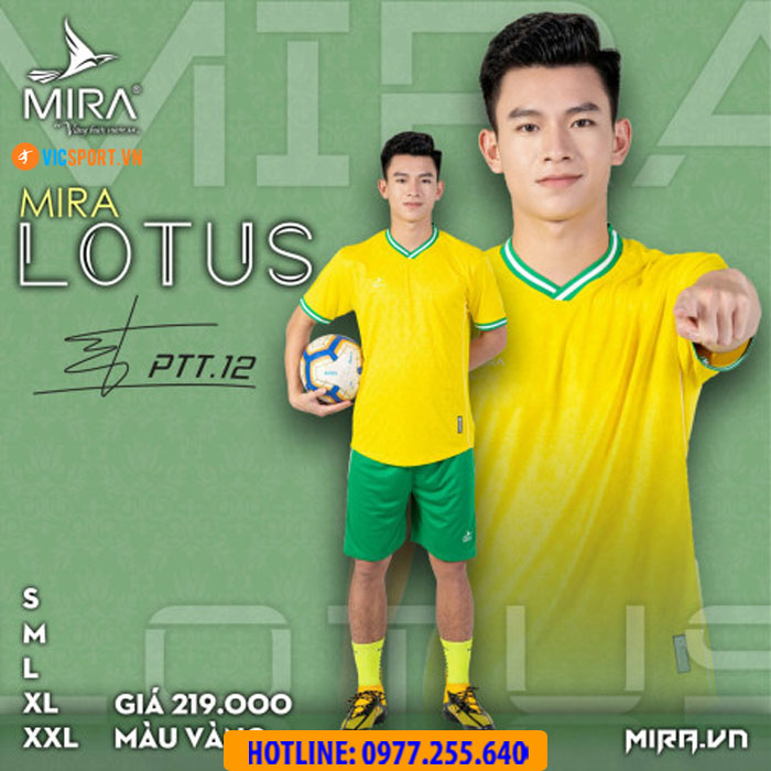 Áo đá banh không logo Mira Lotus - Phan Tấn Tài - Hình ảnh 21