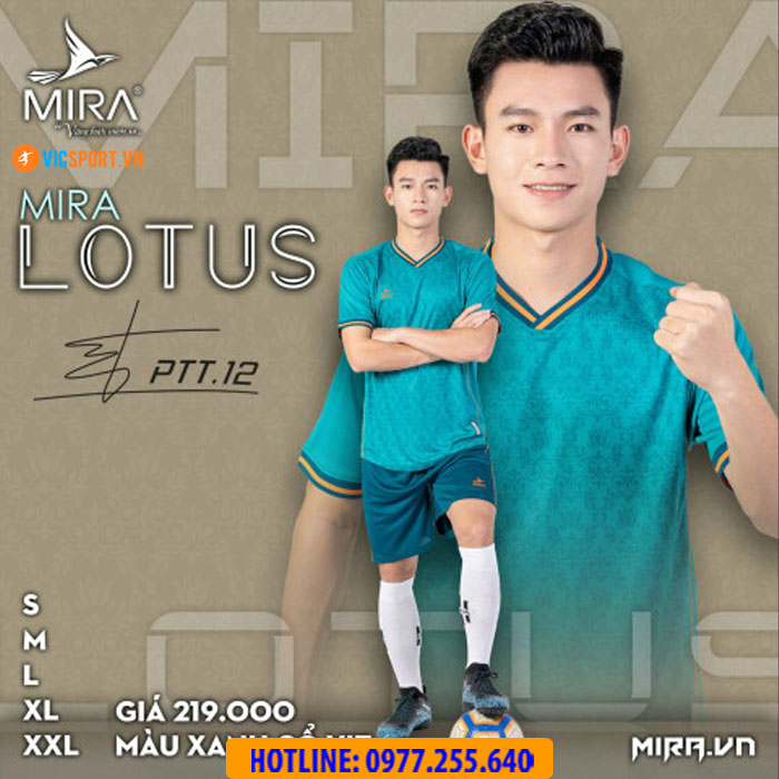 Áo đá banh không logo Mira Lotus - Phan Tấn Tài - Hình ảnh 23