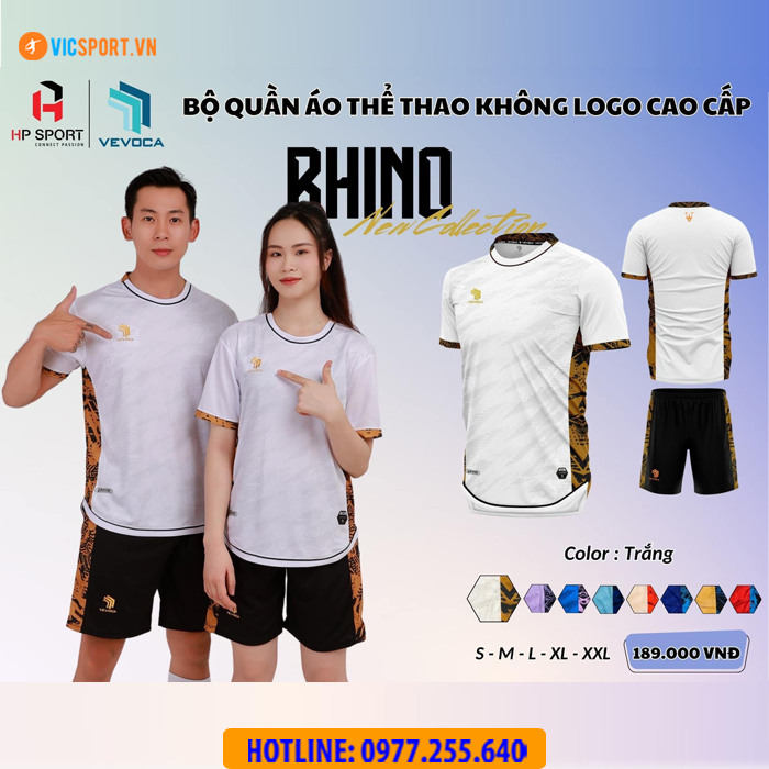Áo đá banh không logo Vevoca Rhino - Hình ảnh 14