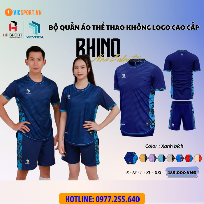 Áo đá banh không logo Vevoca Rhino - Hình ảnh 17
