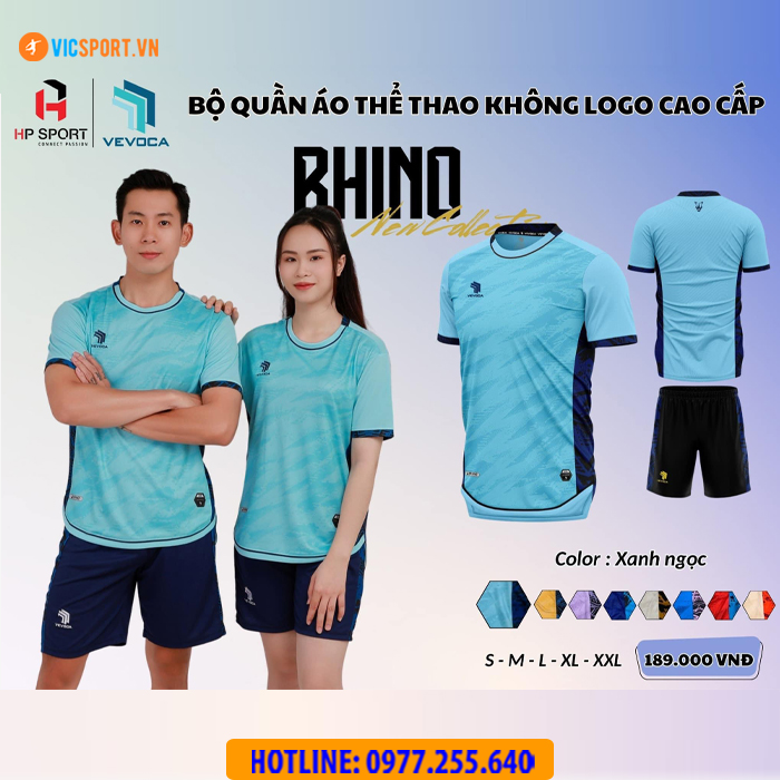 Áo đá banh không logo Vevoca Rhino - Hình ảnh 15