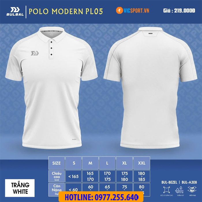 Áo Polo di chuyển Bulbal Modern PL05 - Hình ảnh 36