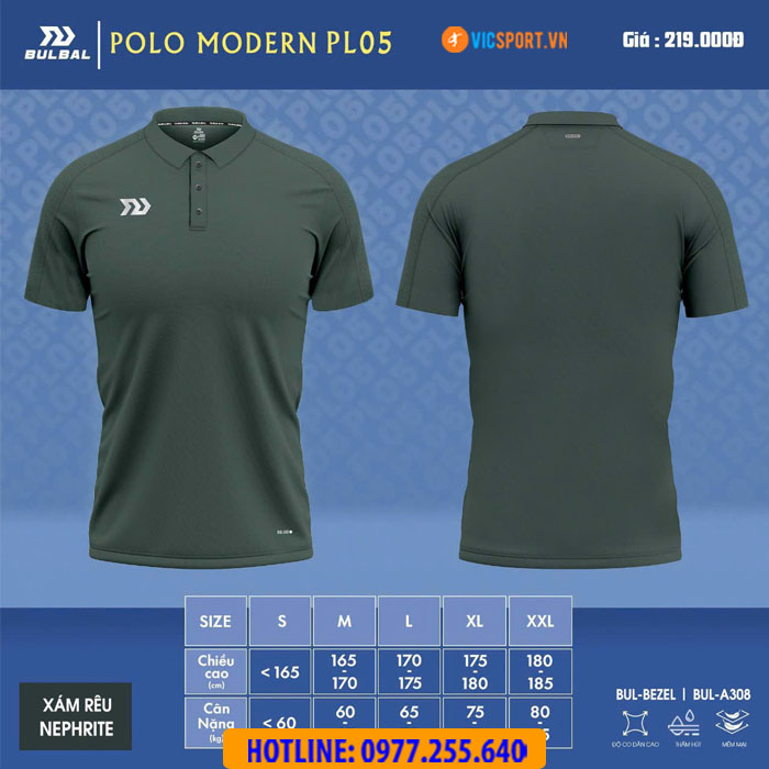 Áo Polo di chuyển Bulbal Modern PL05 - Hình ảnh 34