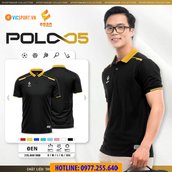Áo thể thao polo di chuyển Egan 05 - Hình ảnh 4