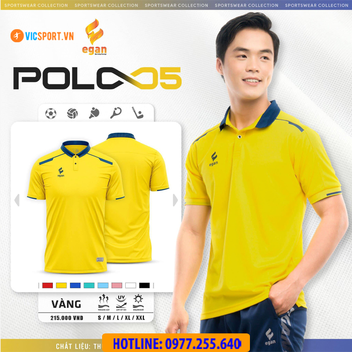Áo thể thao polo di chuyển Egan 05 - Hình ảnh 3