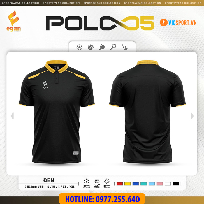 Áo thể thao polo di chuyển Egan 05 - Hình ảnh 19