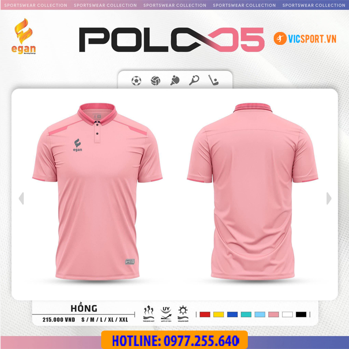 Áo thể thao polo di chuyển Egan 05 - Hình ảnh 15