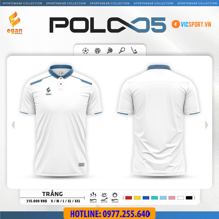 Áo thể thao polo di chuyển Egan 05 - Hình ảnh 13