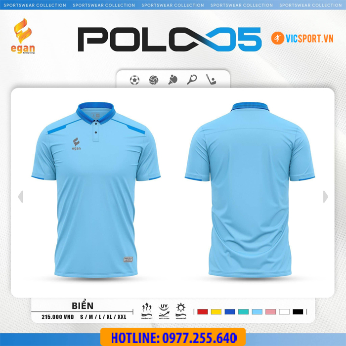 Áo thể thao polo di chuyển Egan 05 - Hình ảnh 14