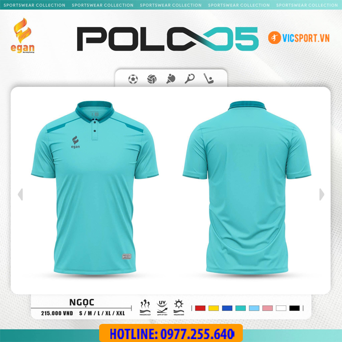 Áo thể thao polo di chuyển Egan 05 - Hình ảnh 12
