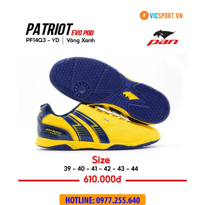 Giày đá banh Pan thái Patriot đế IC - Hình ảnh 13