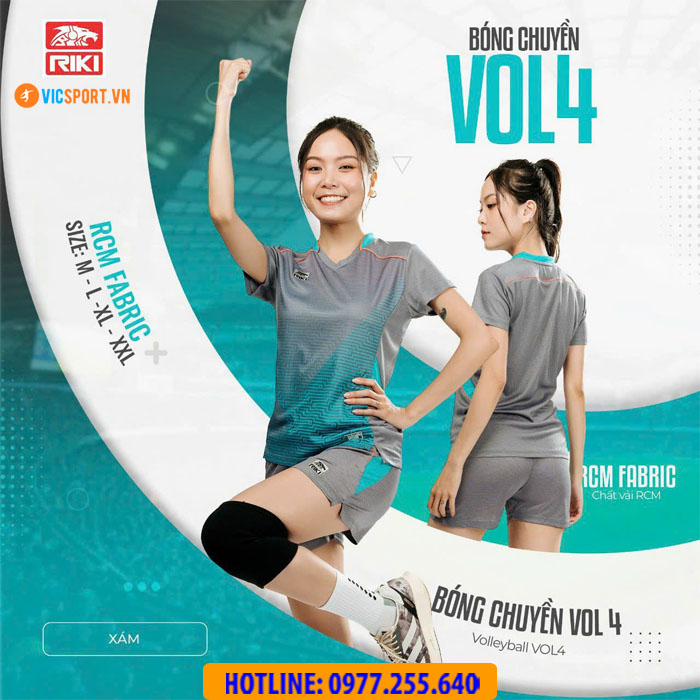 Quần áo bóng chuyền nữ Riki Vol 4 - Hình ảnh 12