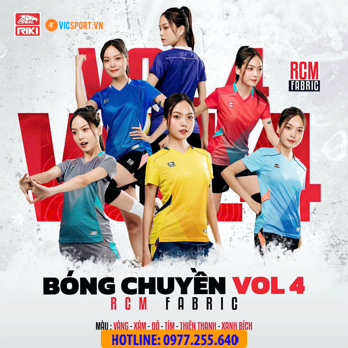 Quần áo bóng chuyền nữ Riki Vol 4