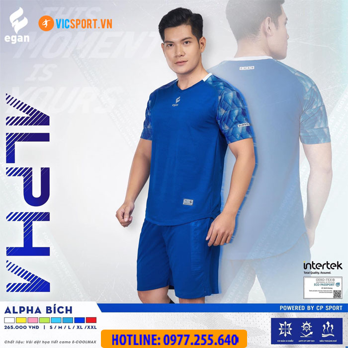 Áo đá banh không logo Egan Alpha - Hình ảnh 5
