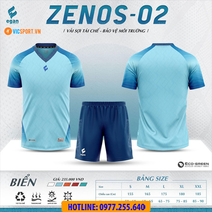 Áo đá banh không logo Egan Zenos 02 - Hình ảnh 17