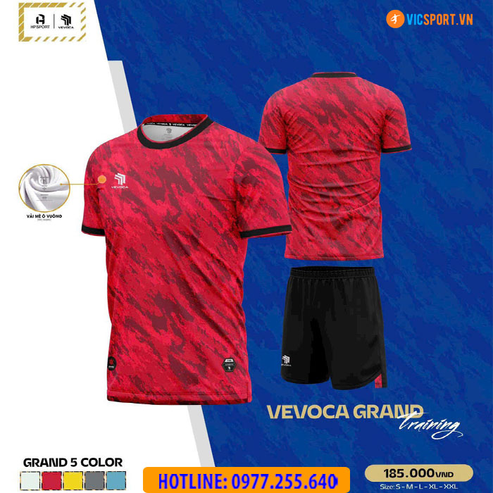 Áo đá banh không logo Vevoca Grand - Hình ảnh 9