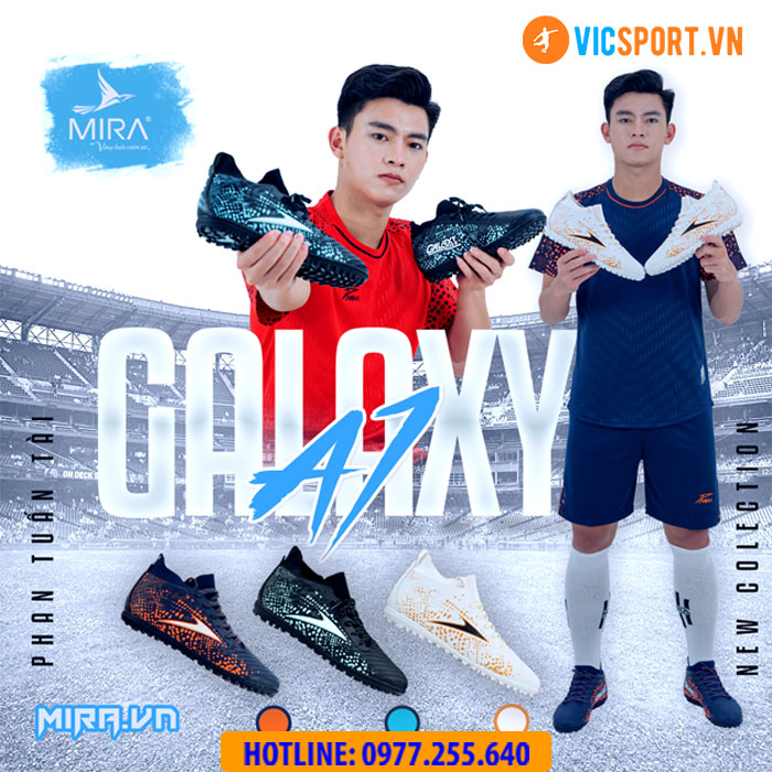 Giày đá banh cổ cao Mira Galaxy A1 đế TF - Hình ảnh 11