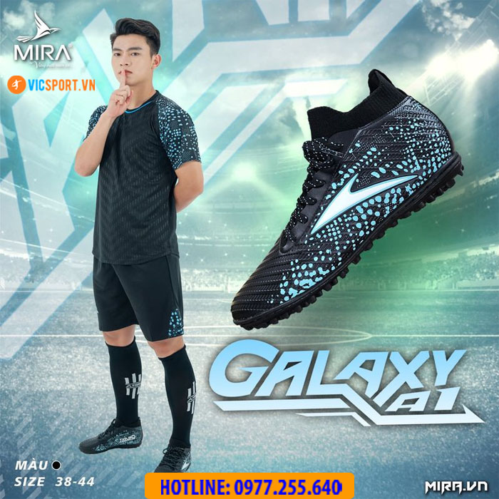 Giày đá banh cổ cao Mira Galaxy A1 đế TF - Hình ảnh 17