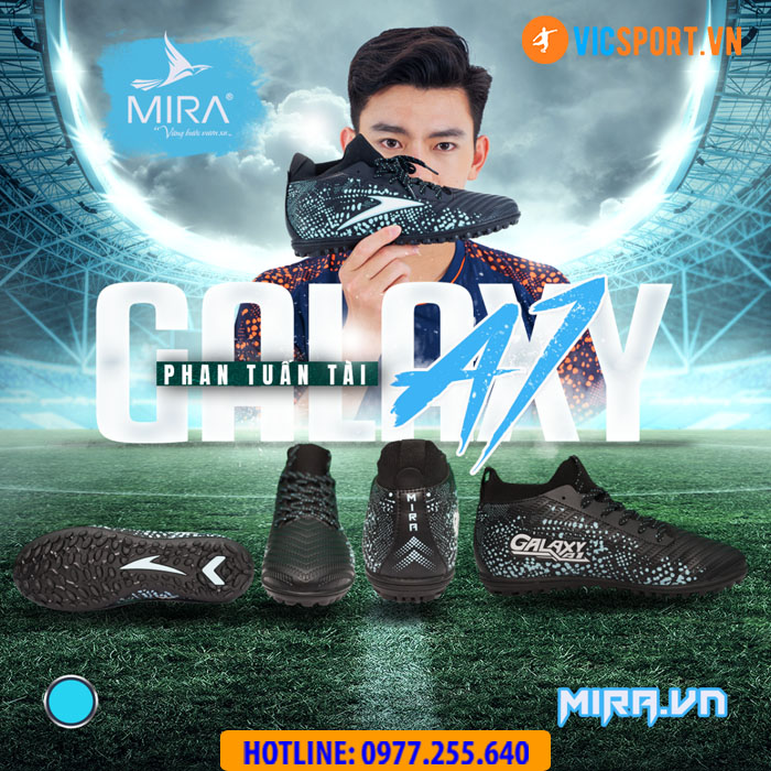 Giày đá banh cổ cao Mira Galaxy A1 đế TF - Hình ảnh 10