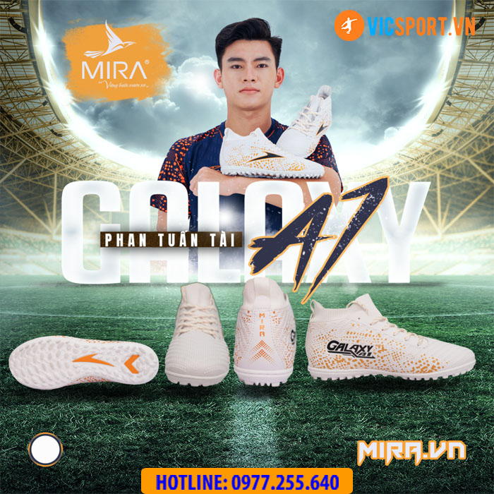 Giày đá banh cổ cao Mira Galaxy A1 đế TF - Hình ảnh 8