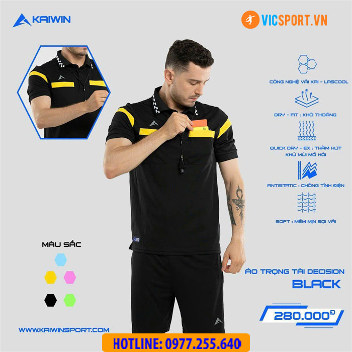 Quần áo trọng tài Kaiwin Decision chính hãng - Hình ảnh 9