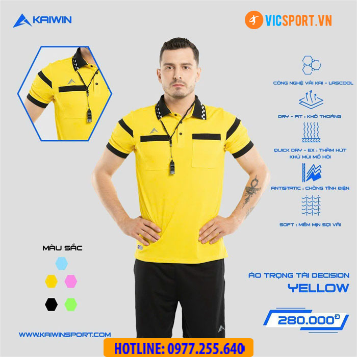 Quần áo trọng tài Kaiwin Decision chính hãng - Hình ảnh 12