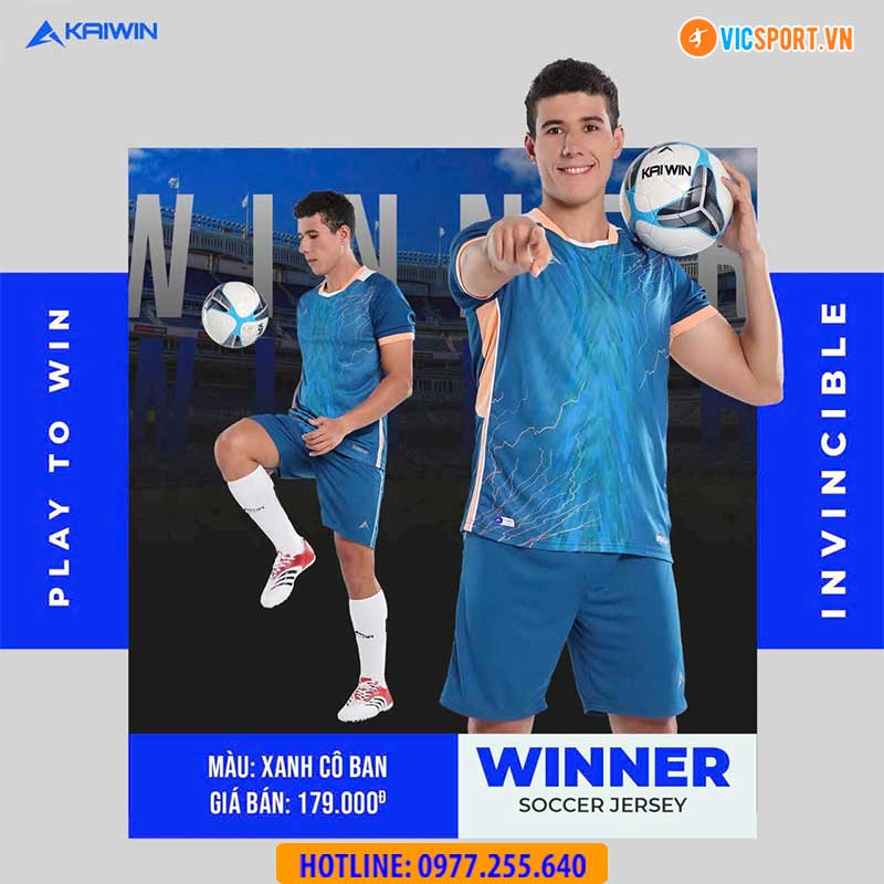 Áo đá banh không logo Kaiwin Winner - Hình ảnh 11