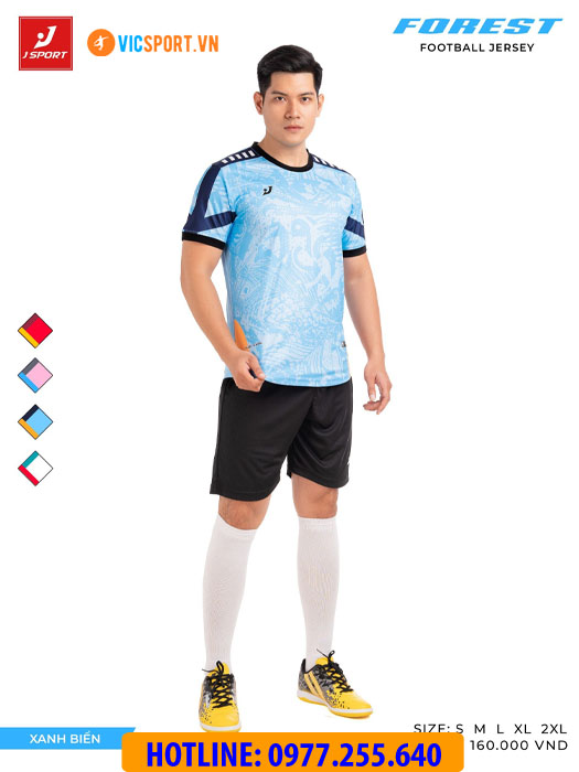 Áo bóng đá thiết kế không logo J-Sport Forest - Hình ảnh 33