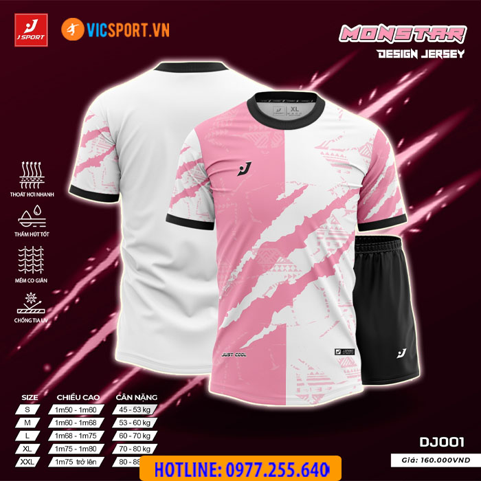 Áo bóng đá thiết kế không logo J-Sport Monstar - Hình ảnh 24