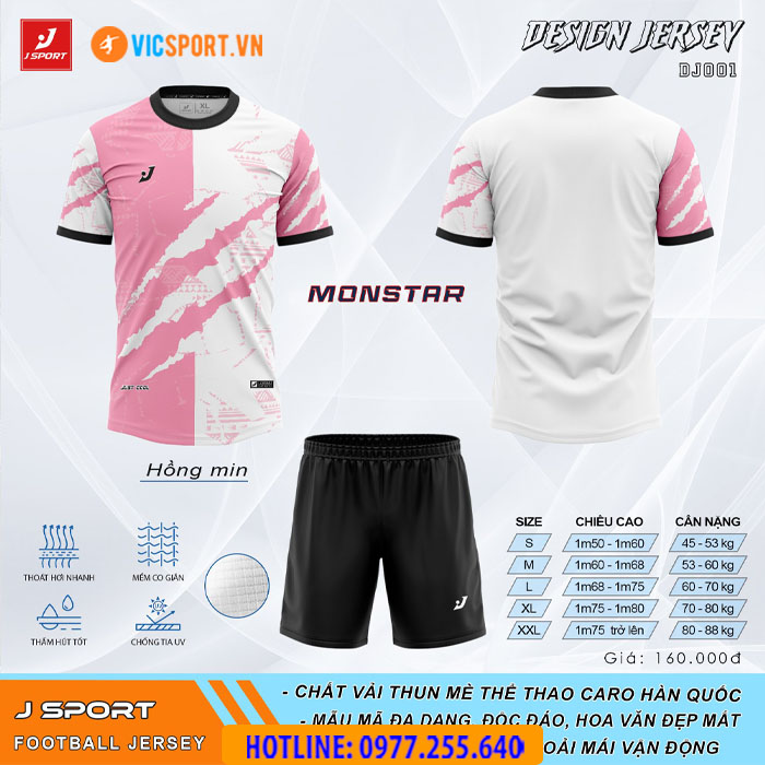 Áo bóng đá thiết kế không logo J-Sport Monstar - Hình ảnh 18