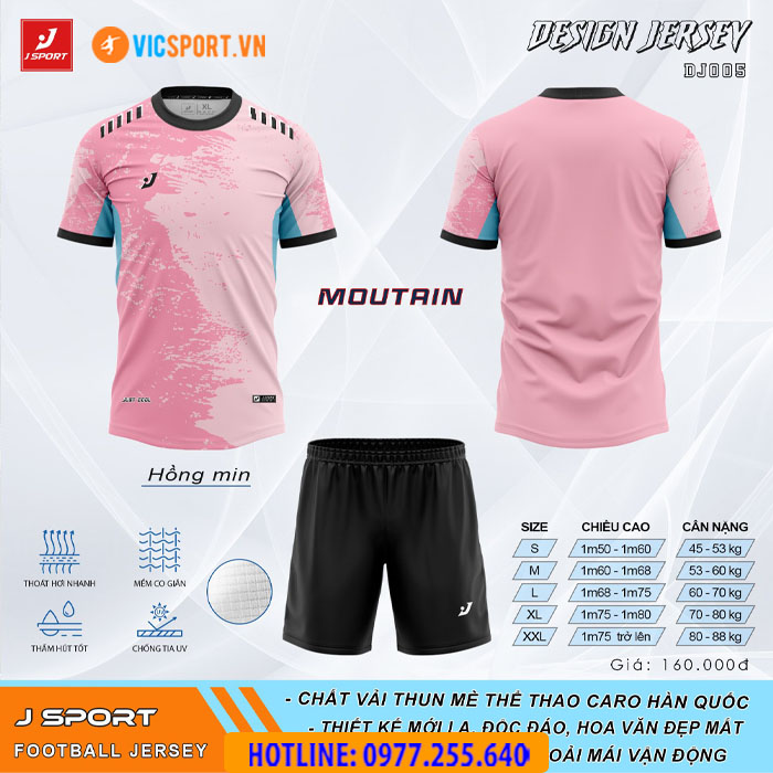 Áo bóng đá thiết kế không logo J-Sport Mountain - Hình ảnh 21