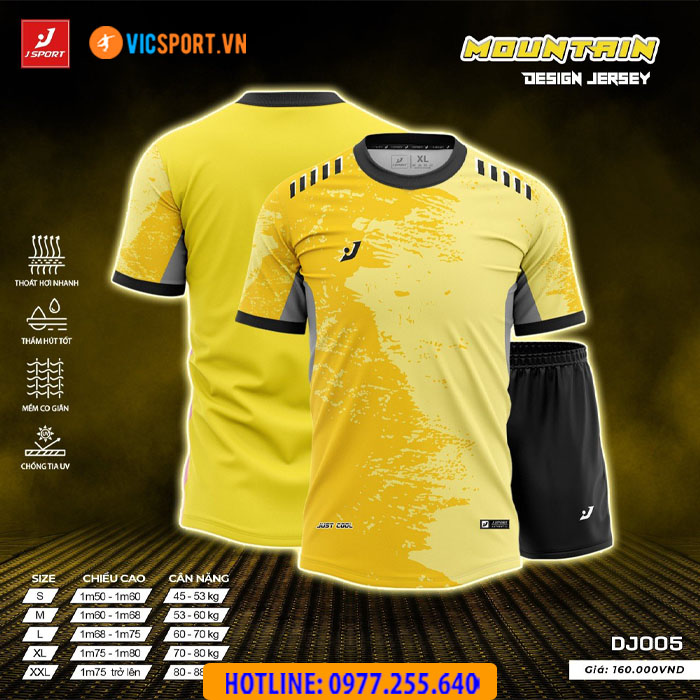 Áo bóng đá thiết kế không logo J-Sport Mountain - Hình ảnh 10