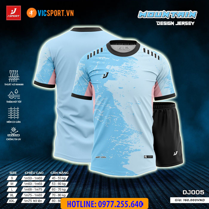 Áo bóng đá thiết kế không logo J-Sport Mountain - Hình ảnh 12