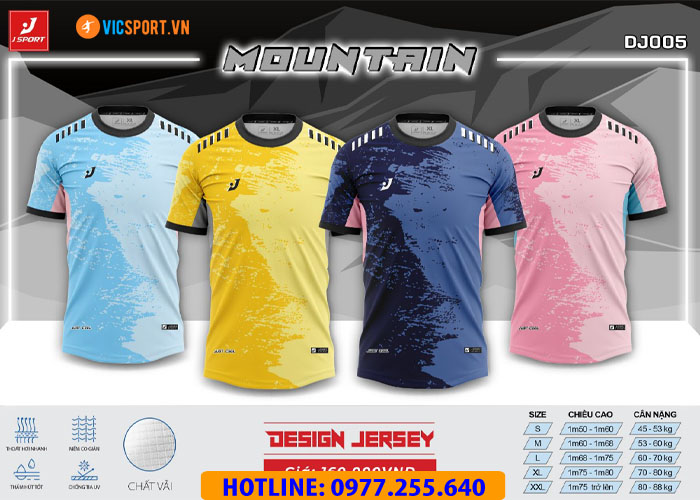 Áo bóng đá thiết kế không logo J-Sport Mountain - Hình ảnh 16