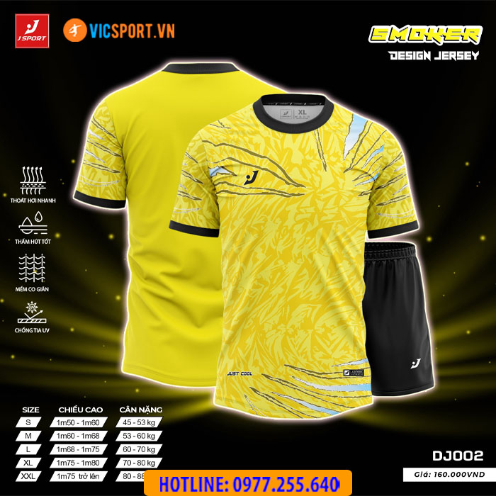 Áo bóng đá thiết kế không logo J-Sport Smoker - Hình ảnh 10