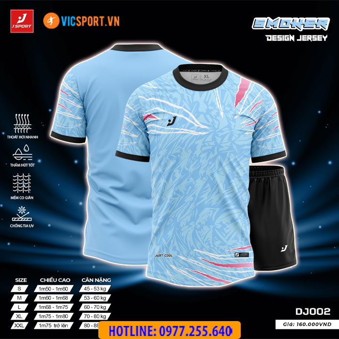 Áo bóng đá thiết kế không logo J-Sport Smoker - Hình ảnh 11
